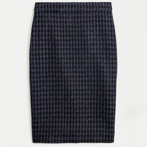 NWT $128 No. 2 Pencil Skirt in Shadow Houndstooth